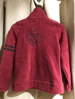 Preview: HKM Fleecejacke Boston dunkelrot Gr. 140, 152, 164